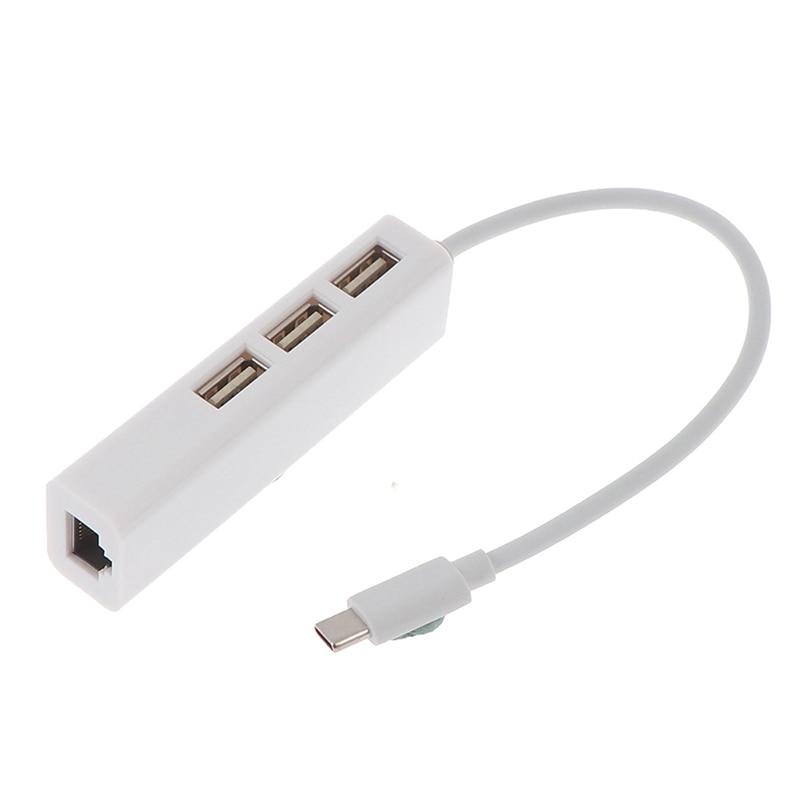 USB-C adaptateur ethernet 3 USB C hub vers ethernet rj45 lan adaptateur carte réseau