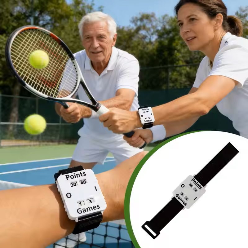 Draagbare scorekeeper polsband padel tennis pols scoreteller verstelbare polsband instant score tracker sport accessoires