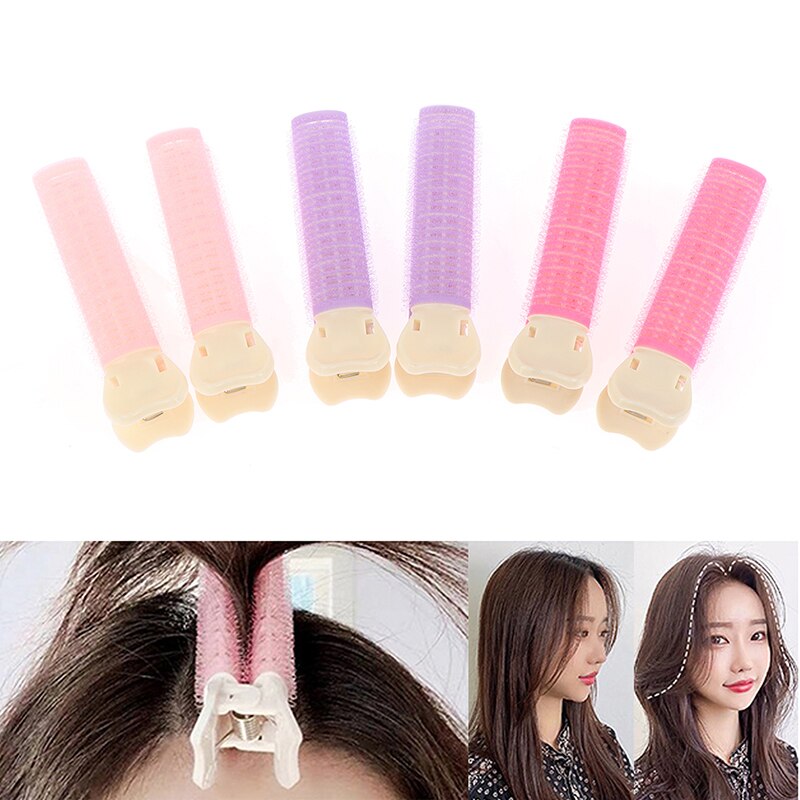 Pinza para rizador de pelo de 2 piezas, pinza esponjosa de raíz de pelo con volumen de autoagarre, rizado natural