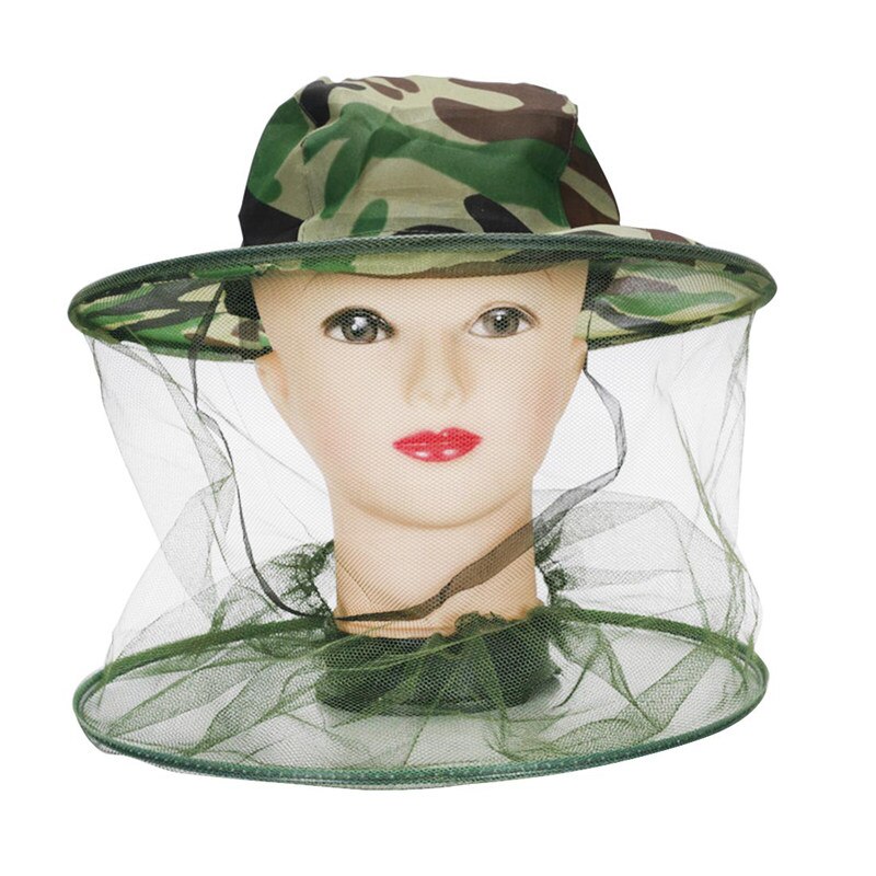 Beekeeper Antimosquito Bee Bug Insect Fly Mask Cap Hat with Net Mesh Face Protection: Default Title