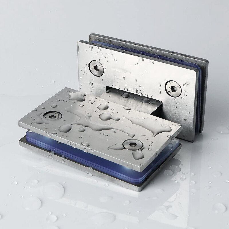 2 Stuks Heavy Duty 180 Graden Glazen Deur Kast Showcase Kast Klem Glas Douche Deuren Scharnier Vervangende Onderdelen