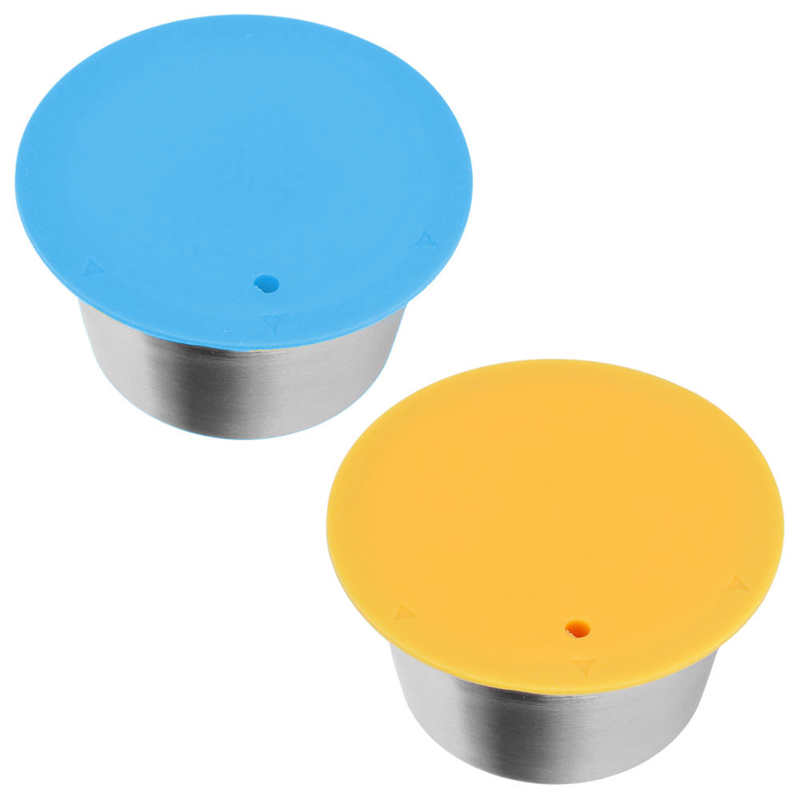 Capsule de café réutilisable d'acier inoxydable de filtre de café de tasse de Capsule de café adaptée à la cafetière de Dolce Gusto