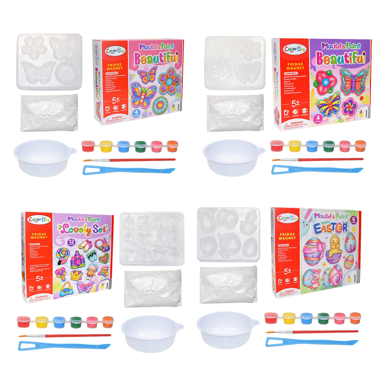 DIY Painting Magnet Easter Art Craft Making Set For Refrigerator Painting Tools For Children Early Learning Education
