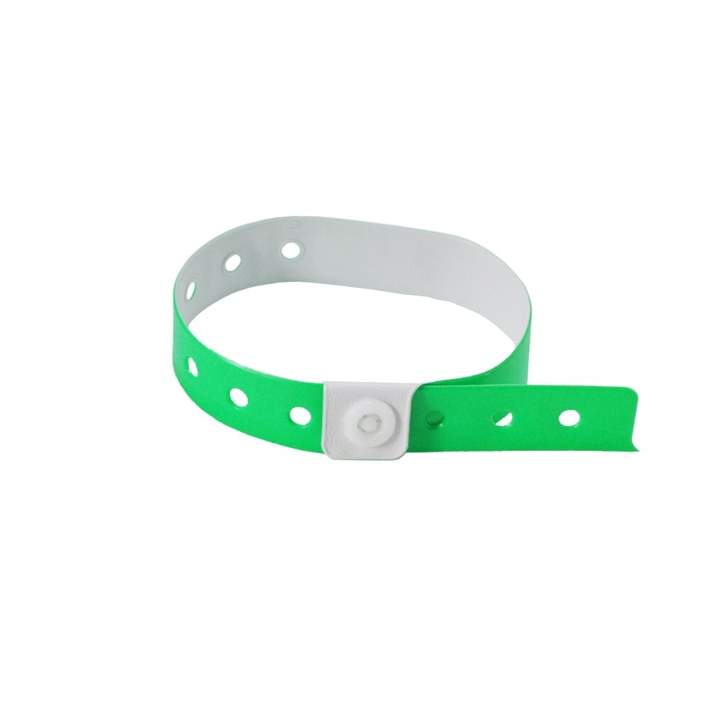 5 kleuren Plastic Polsbandjes-500 Count Meer Stevige Polsbandjes Voor Partijen Events 16mm x 250mm: Green