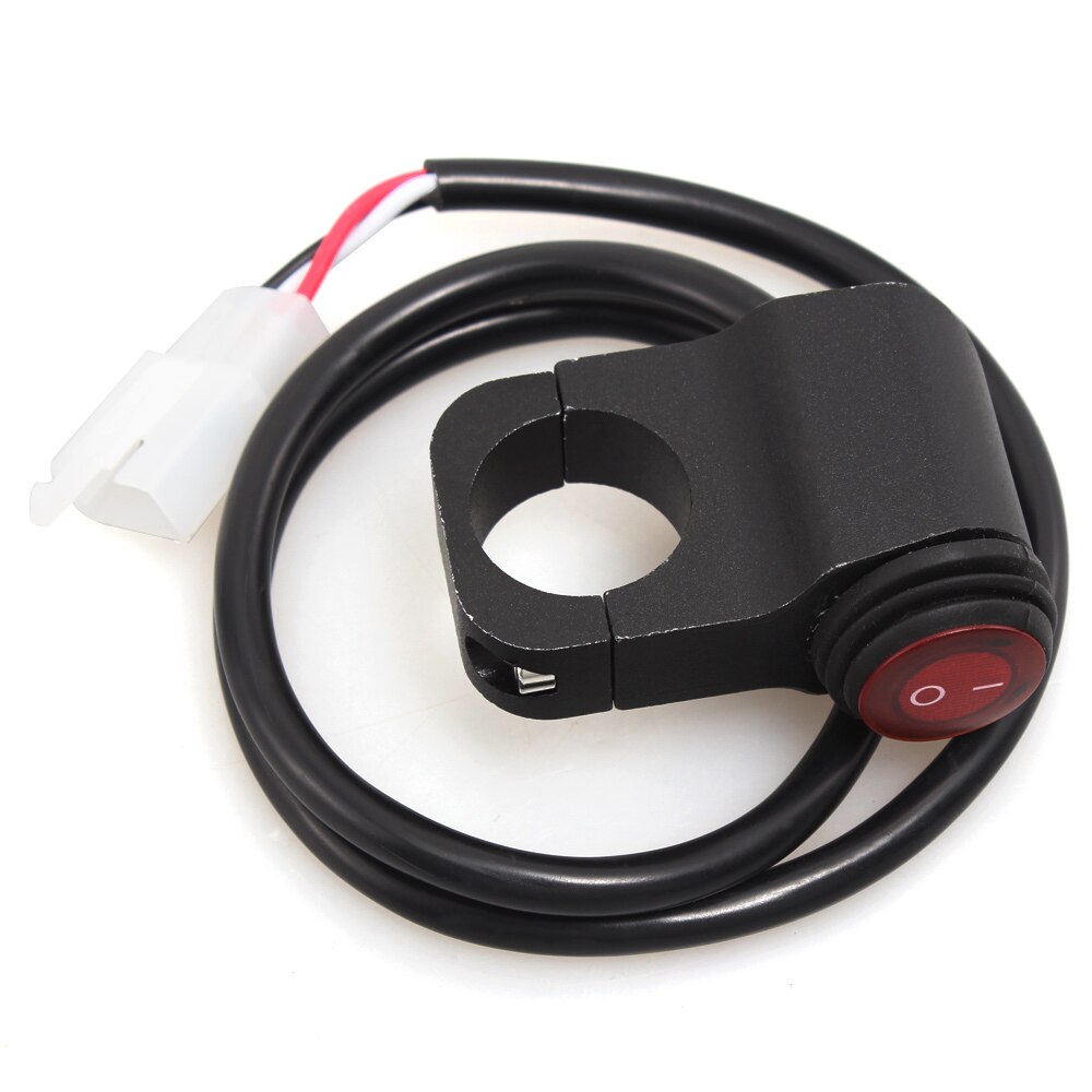 Interruptor de encendido y apagado Universal para manillar de motocicleta, botón de encendido y apagado para Moto, ATV, DC12V/10A, color negro