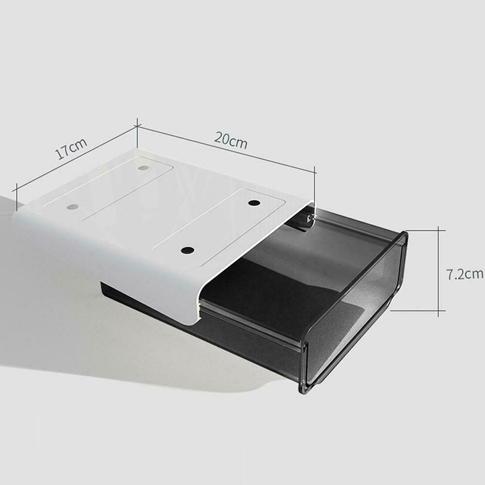Under Desk Table Drawer Tray Organizer Hidden Storage Box Self Adhesive Office