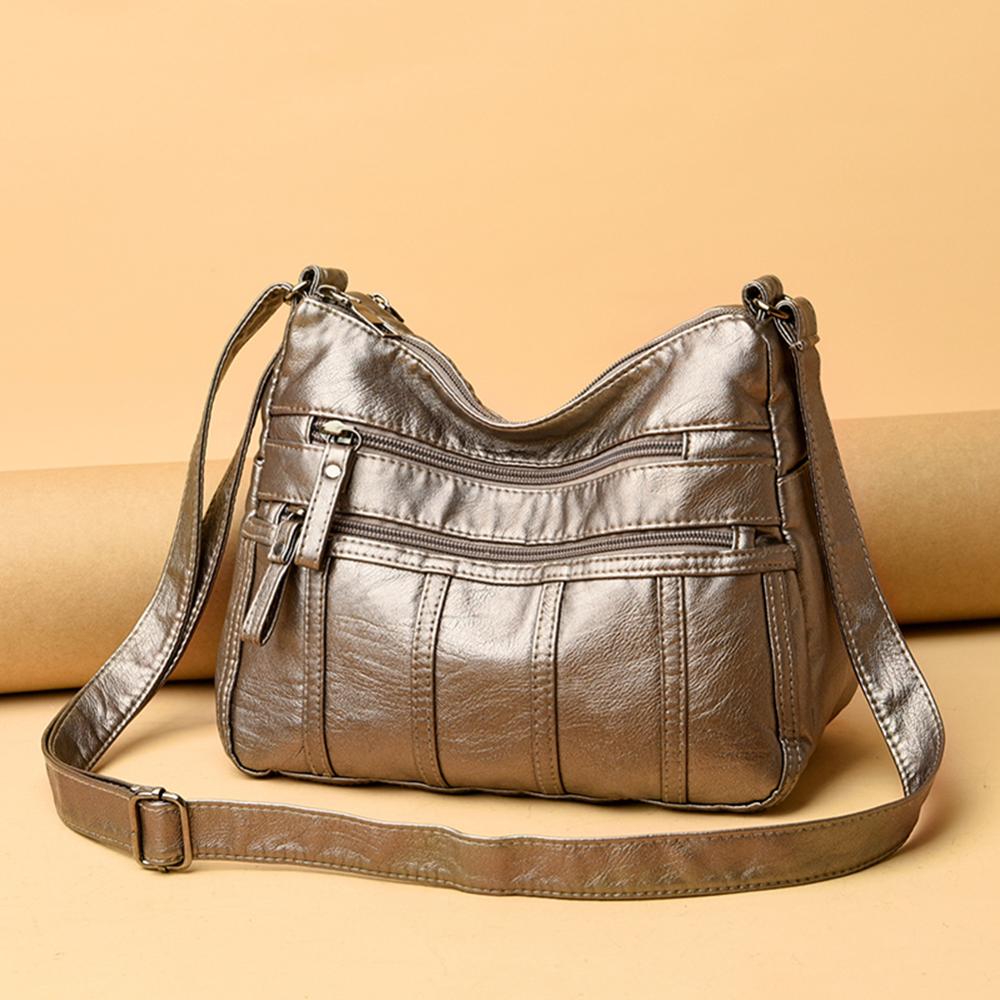 2020 nova moda feminina saco de ombro bolsa de ombro bolsa de viagem feminina retro lavado pu crossbody saco multi bolso feminino