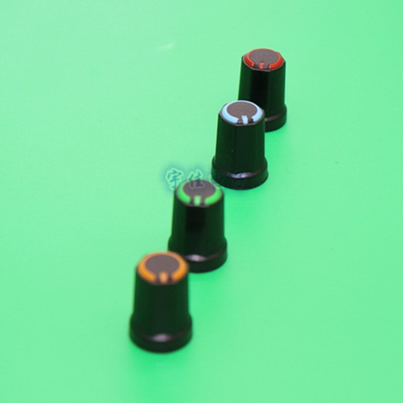 10 Piece 12 * 16.5mm plastic knob half handle D-shaped inner hole 6mm potentiometer switch adjustment 90 ° indicator knob