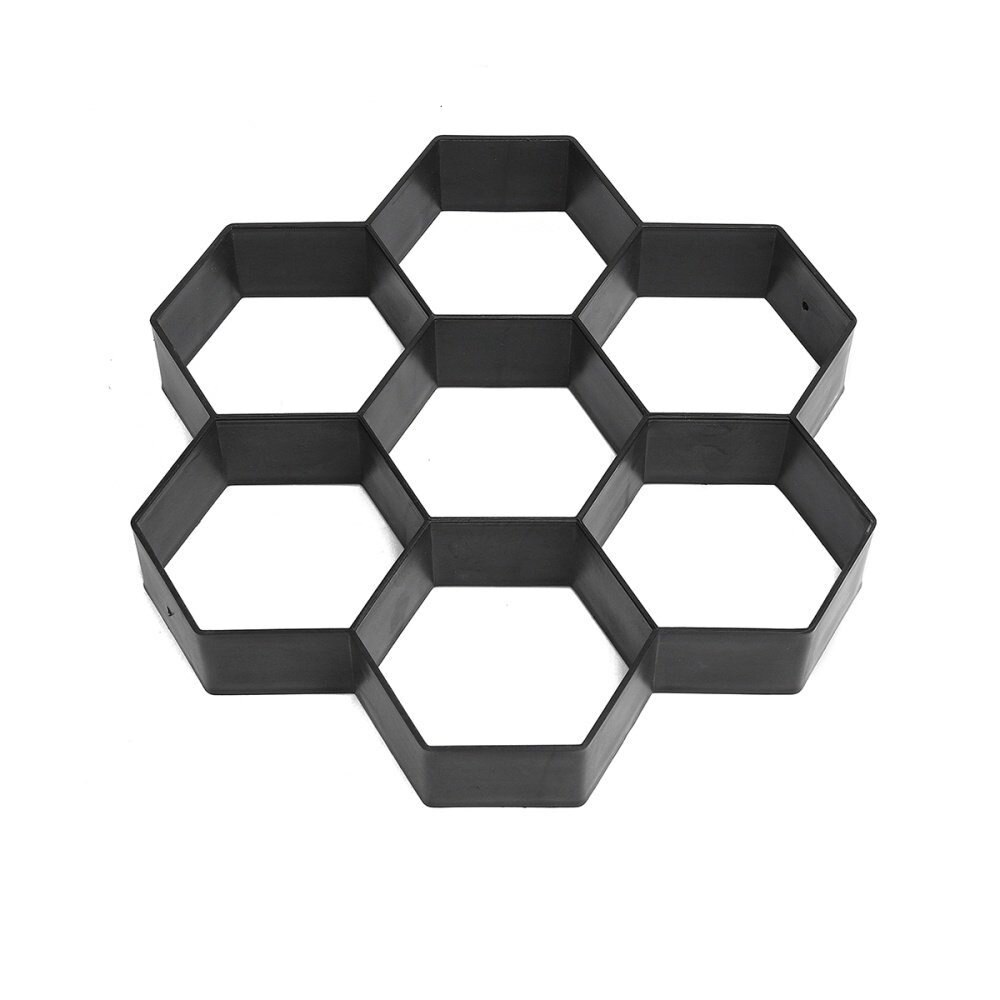 Manualmente pavimentación de ladrillos de cemento de hormigón moldes de plástico DIY molde para construir pavimentos jardín aceras Camino de piedras molde decoración de jardín: B