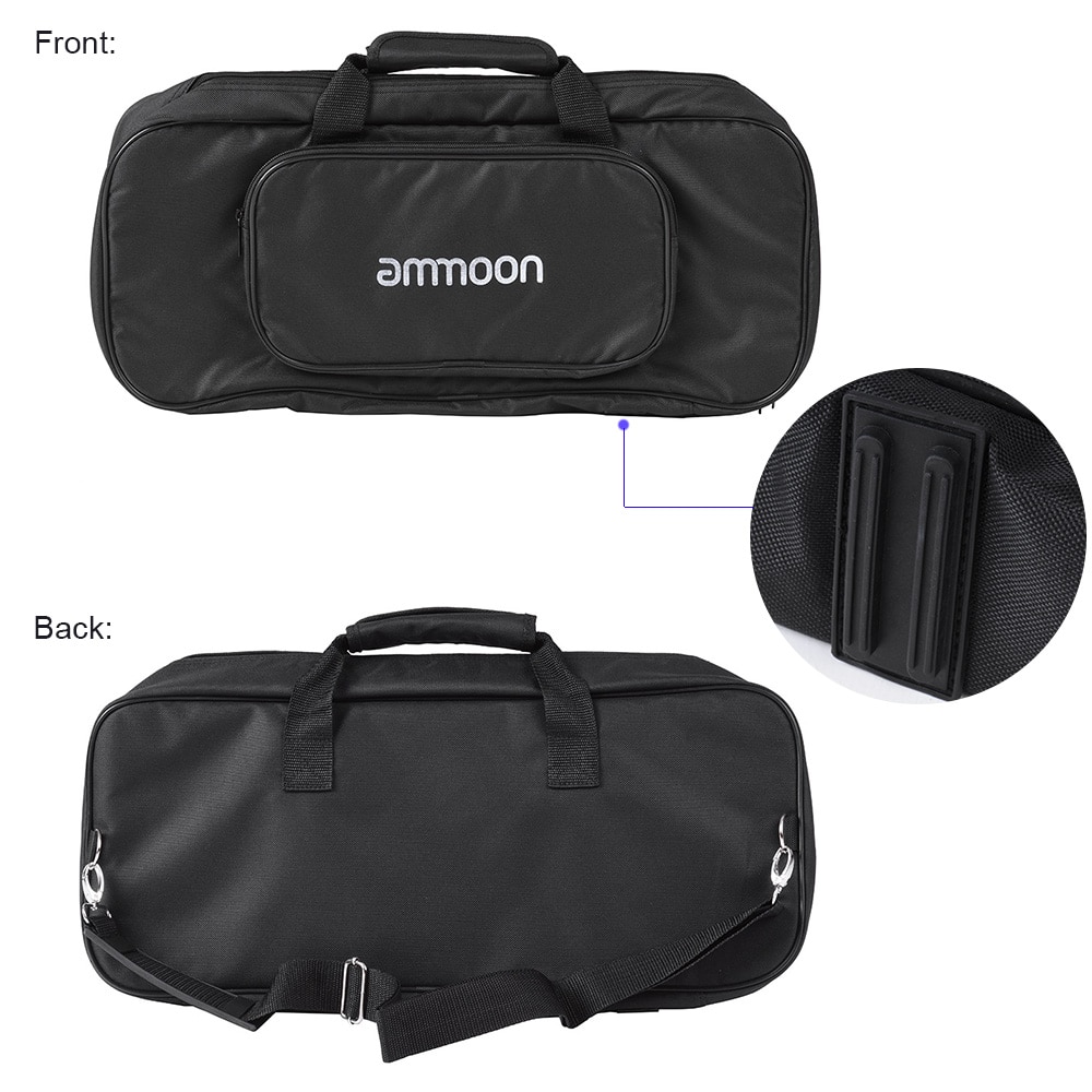 Ammoon DB-2 Portable guitare pédale conseil en alliage d'aluminium avec sac de transport bandes sangles guitare effet pédale pour accessoires de guitare