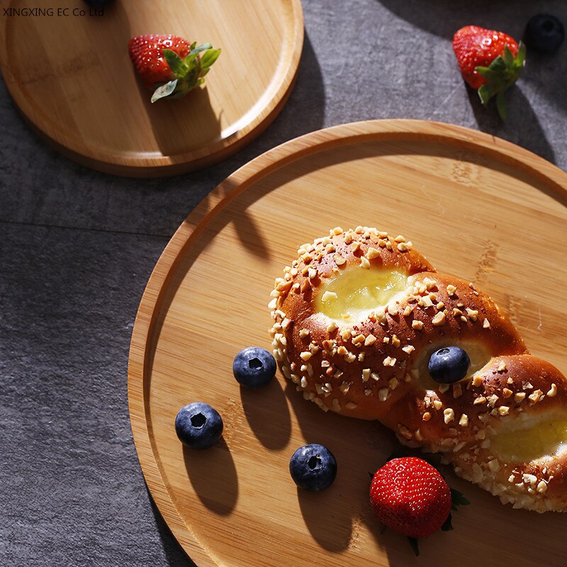 Cake Display Tray, Bread Dessert Tray with Transparent Glass Cover, Simple Multifunctional Cake Accessory Fruit Tray