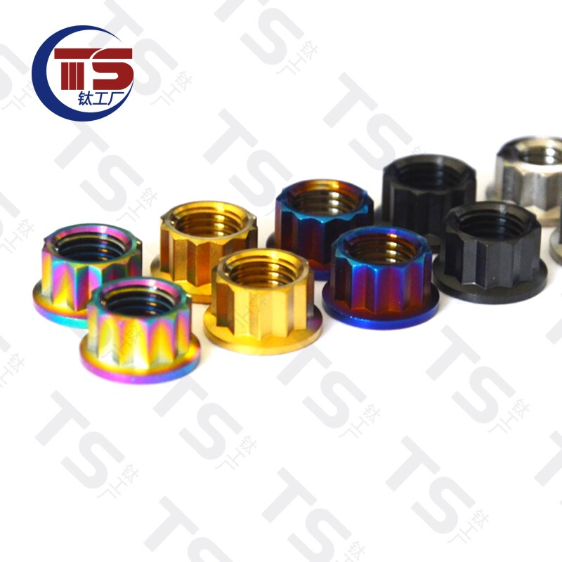 Vis à tête Torx en titane TS M8X15/20/25/30/35/40/45/50/55/60mm, pour moto, pièces de fourche de frein V, fixation en titane (1 pièce)