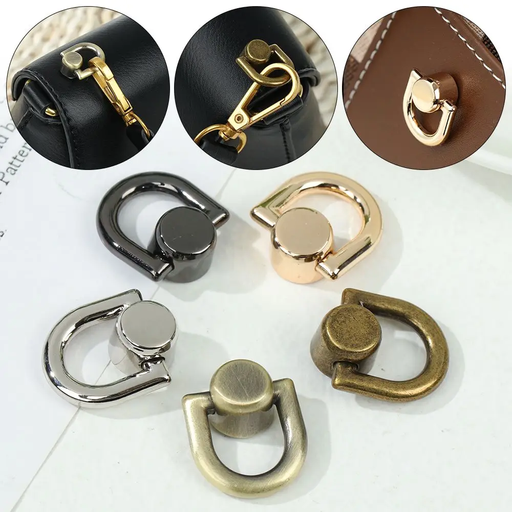 4 Stücke Metall Tasche Niet Nagel Schnalle Nieten Knopf Handtasche Gürtel Aufhänger Leder Handwerk Gepäck Tasche Schnalle Tong schnappen Hardware- Zubehör