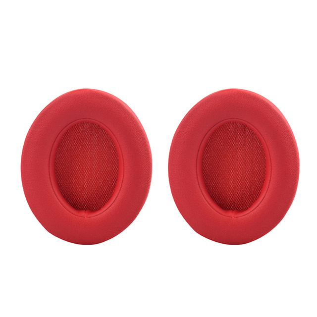 2pcs Replacement Headphone Foam Earpads For Monster Beats Studio 2 3 2.0 3.0 Headset Ear Pads Sponge Cushion Earbud Cases Cover: Dark red