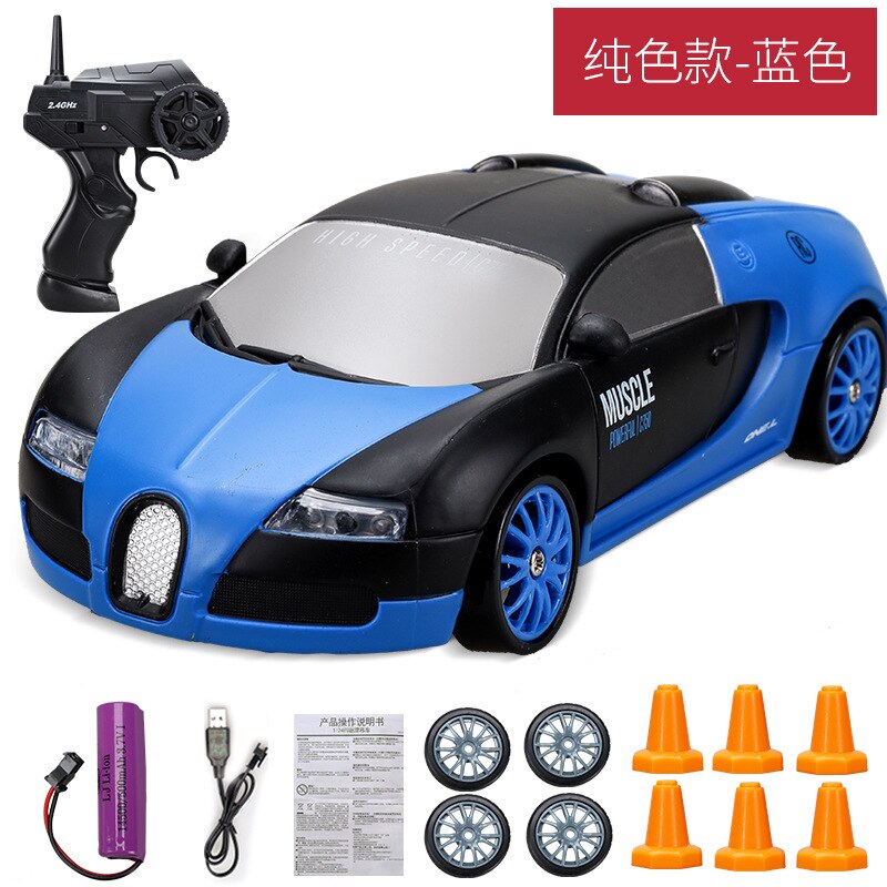 RC Drift Auto Spielzeug Leistungsstarke 4WD 2,4G Schnelle Drifter Racing Auto Fernbedienung GTR Modell AE86 F8 Fahrzeug Auto für Kinder Spielzeug: Bugatti