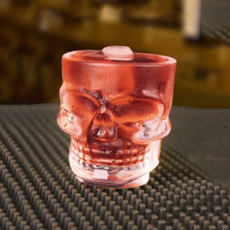 Hög praktisk nyhet glasskalle vinglas vin whiskyglas halloween dekoration