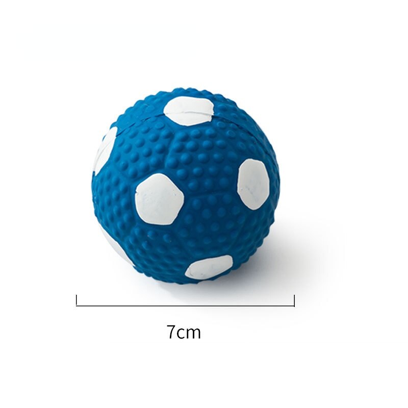Dog Toy Dog Ball Toys Indestructible Dog Chew Toys Ball Outdoor Interactive Toys for Large Dogs Rubber Balls Dog Accessories: Football 7cm