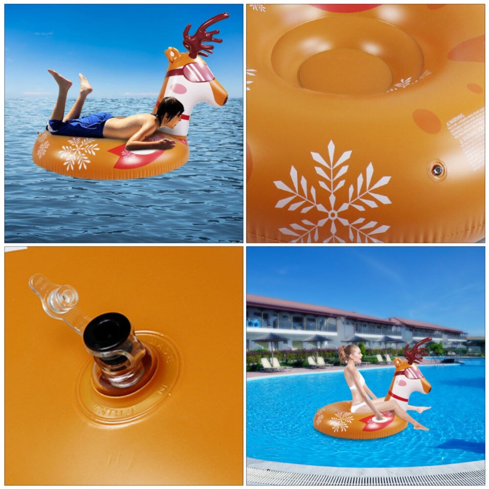 1 Pc Snow Tube PVC Snow Sled Snow Sled Tube Inflatable Snow Tube Deer Snow Tube for Outdoor Kids