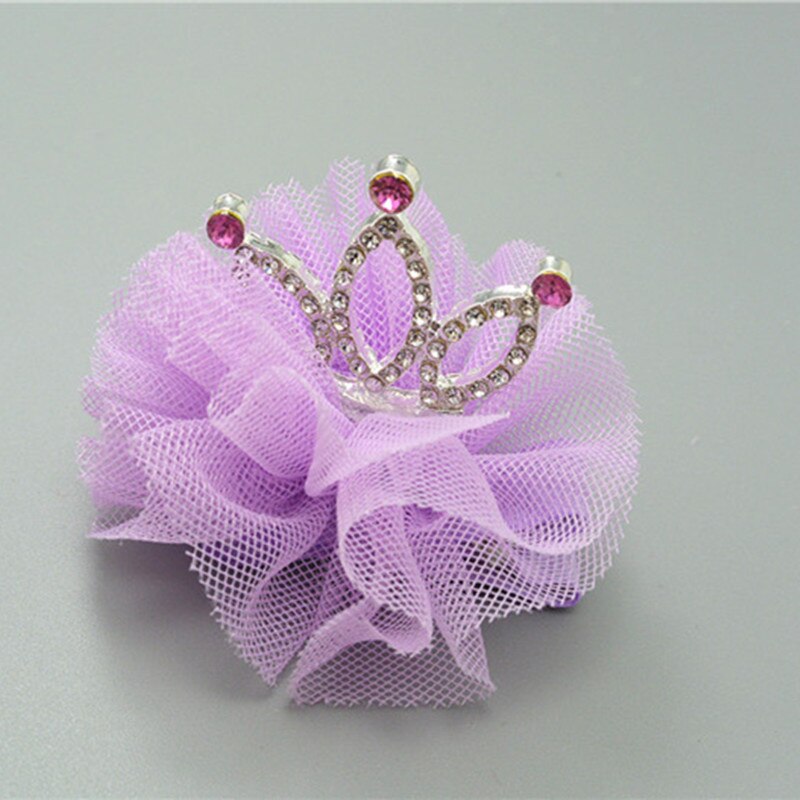 Presilhas de cabelo para crianças, grampos de cabelo de coroa de strass princesa acessórios de cabelo prendedores de cabelo para bebês tiara estéreo grampos de cabelo fofos para meninas