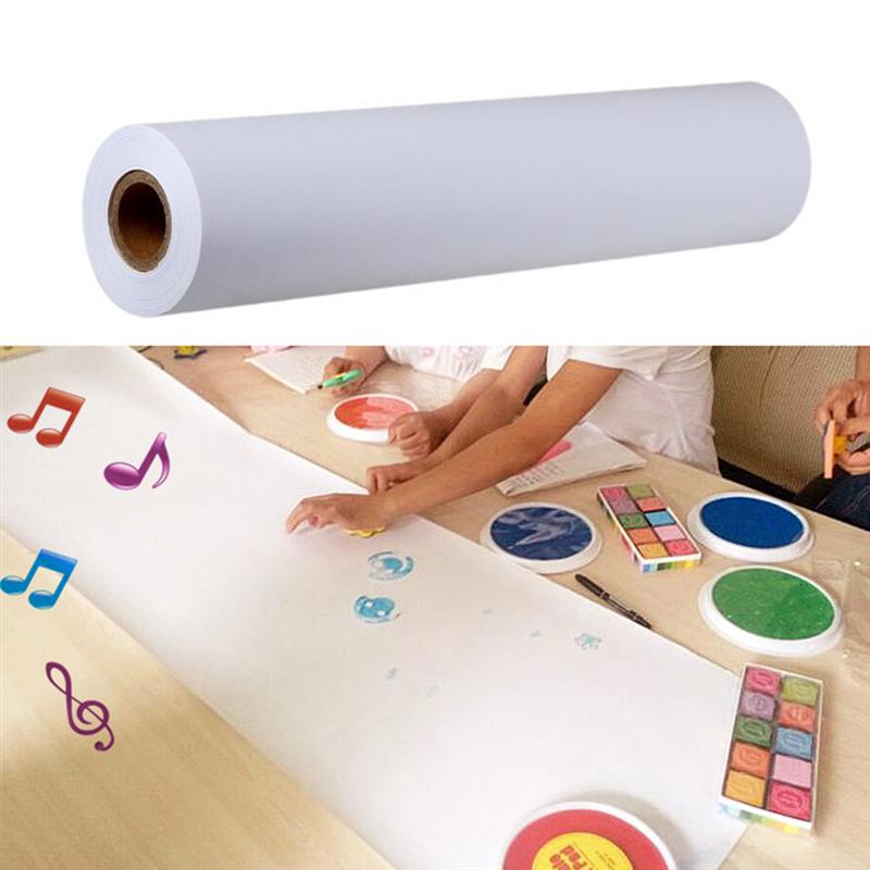 White Drawing Paper Roll Painting Paper Rolls for Kid Craft Activity and Painting Art Watercolor Paper
