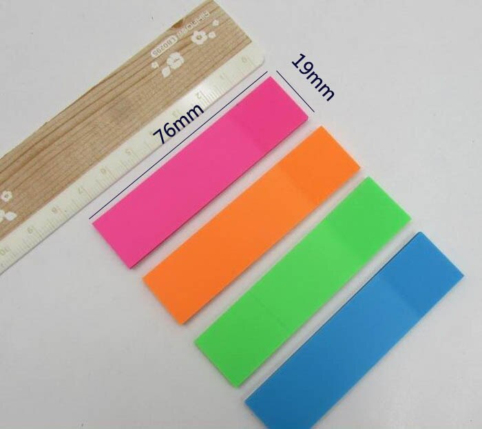 120sheets binder index dividers note memo pad fluorescent label indicating transparent sticky classification label sticke