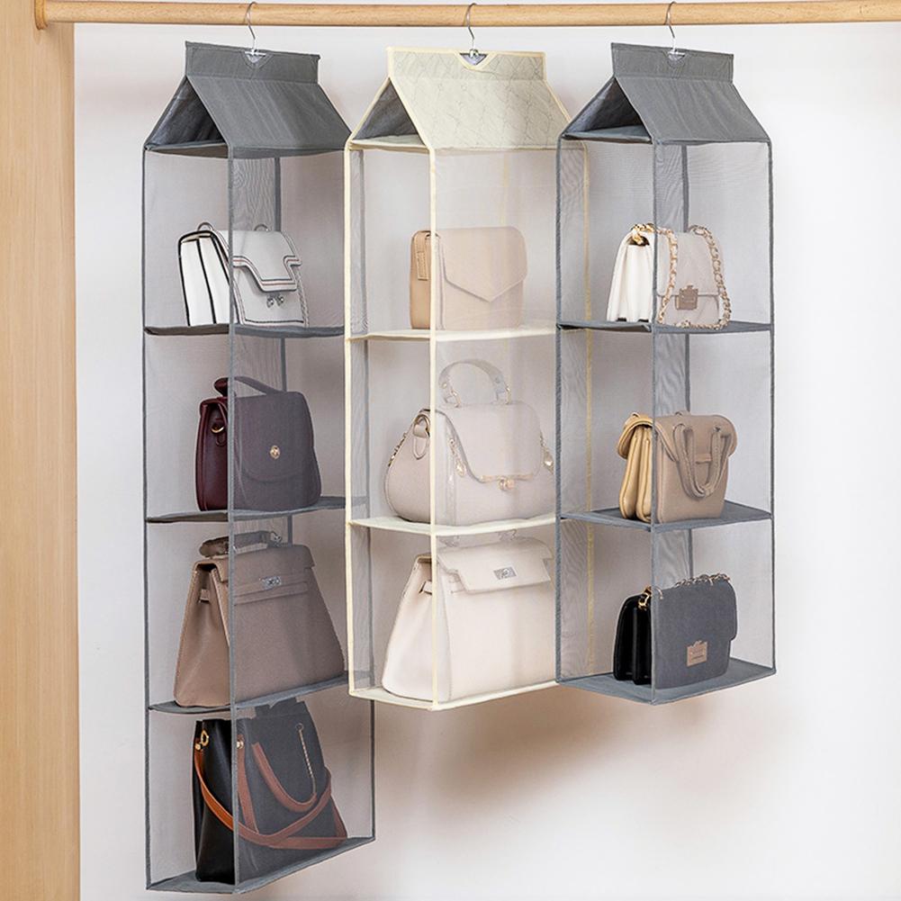 Dust-proof Wardrobe Folding Storage Bags Hanging Holder Organizer 2/3/4-Layer