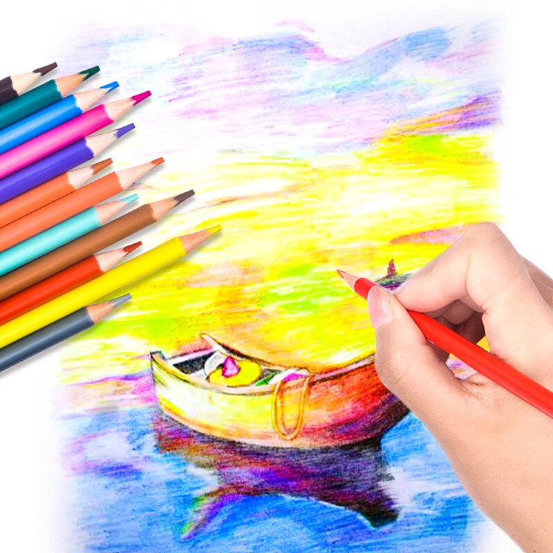 Natural wood pencil crayons Drawing Pencils for Supplies Sketch