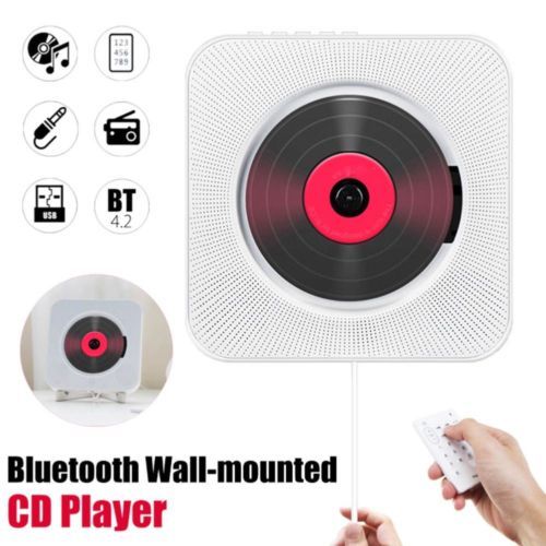 Zauberstab Montiert CD Spieler umgeben Klang FM Radio Bluetooth USB MP3 Disk Tragbare Musik-Spieler Fernbedienung Stereo Lautsprecher Hause