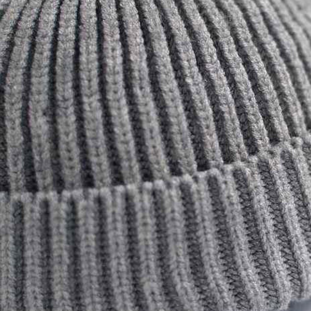 Vinter varm strikket kalot casual kort tråd hip hop hat voksne mænd beanie uld strik beanie kalot elastiske huer unisex