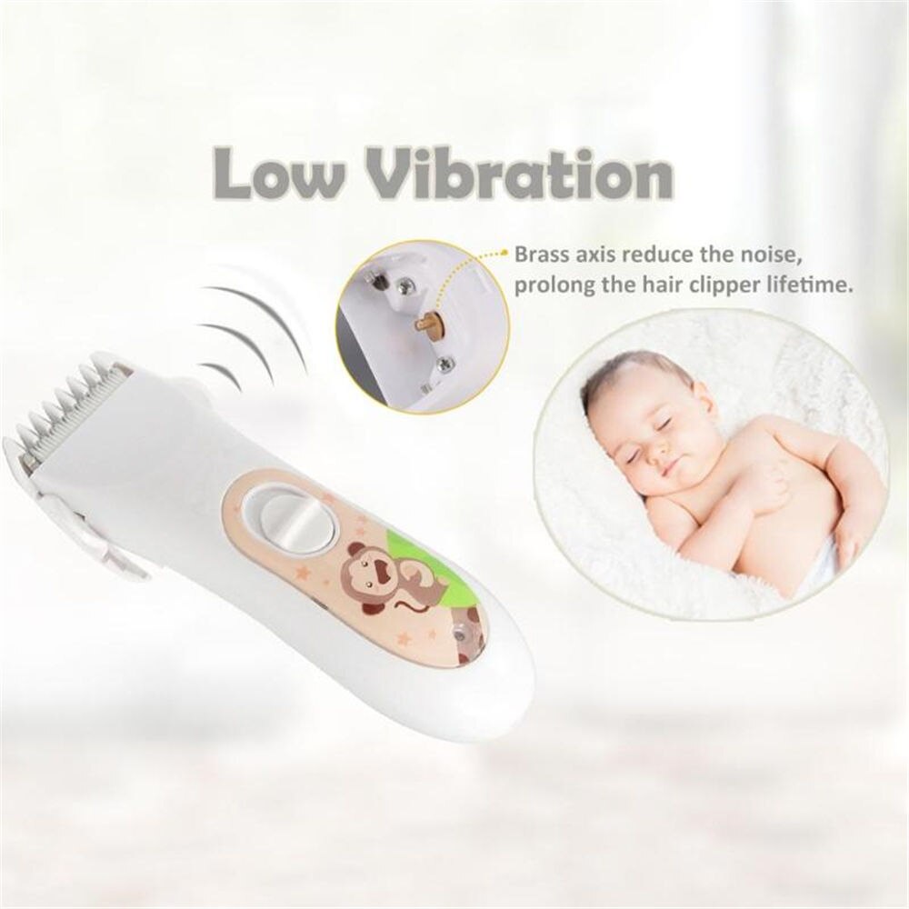 UK Children Kid Baby Hair Trimmer Clipper Haircut Cordless Soundless Waterproof