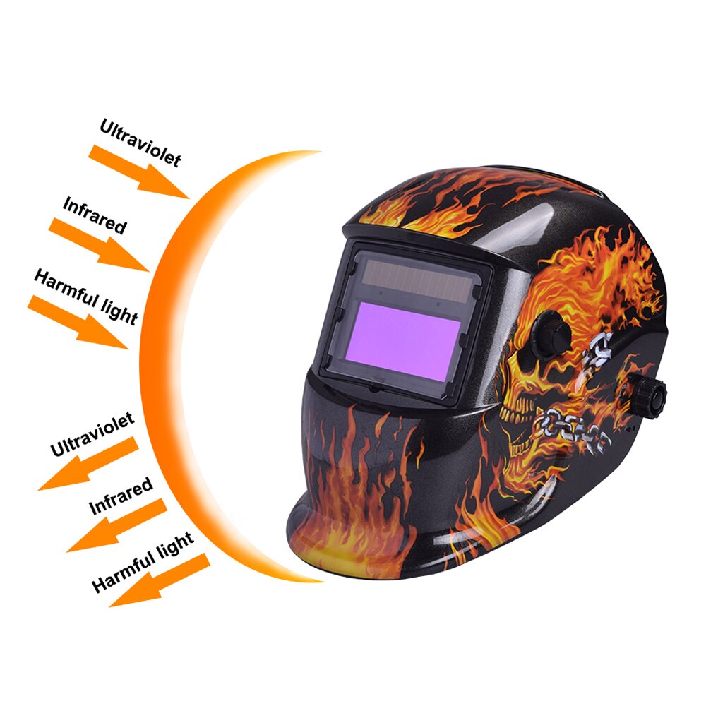 Auto Verdunkelung Einstellbare Palette MIG MMA Elektrische Schweißen Maske Helm Schweißen Objektiv für Schweißen Maschine