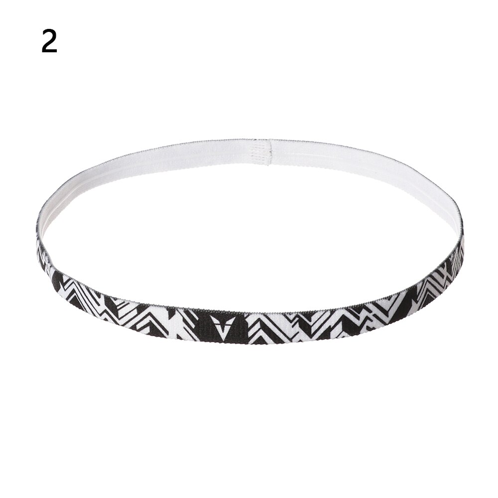 Bandas elásticas de goma para el pelo para hombre y mujer, cintas para el pelo de Color caramelo para Yoga, diadema deportiva para niñas, banda elástica antideslizante para el sudor, para correr y fútbol, 1 unidad: 2