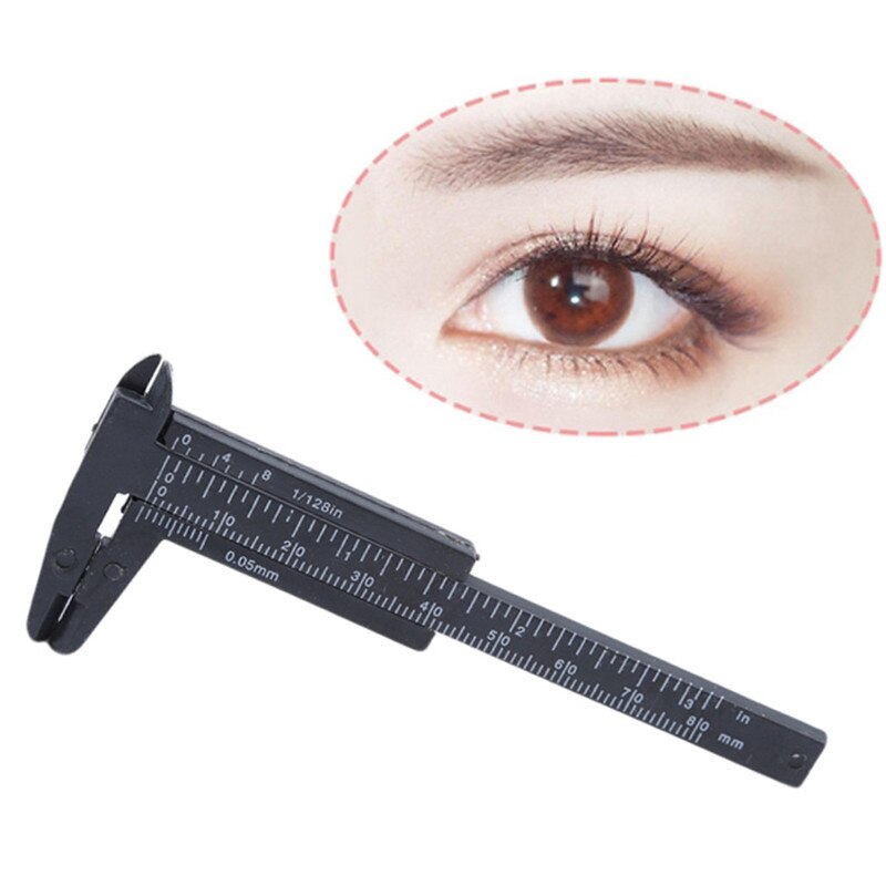 1 ud. Regla para cejas semipermanente reutilizable herramienta para medir cejas regla guía para cejas herramientas de maquillaje Microblading