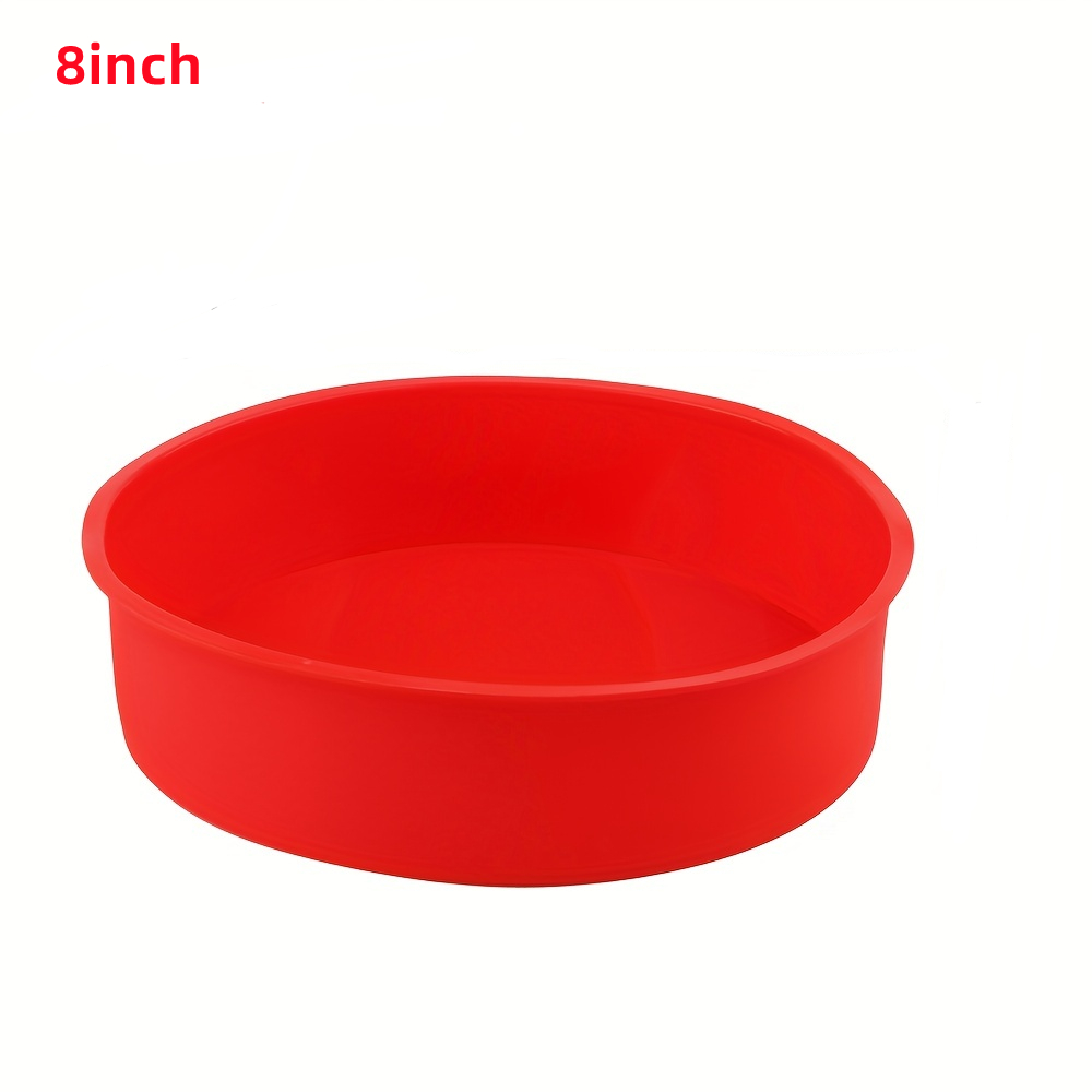 4/6/8/10inch Silicone Cake Mold Tray Pans Round Kitchen Silicone Nonstick Baking Pans Reusable Cake Pans Baking Tools: Clear