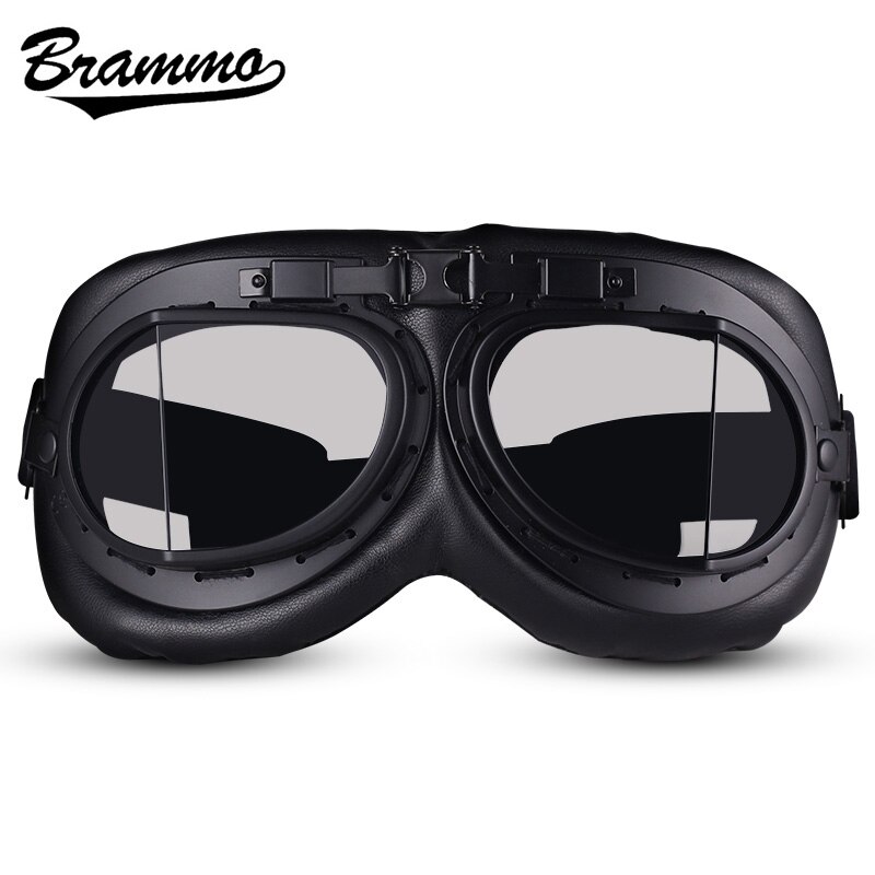 Brammo Retro gafas de motocicleta Motocross gafas de moto Vintage piloto aviador Scooter gafas de motociclista protección UV gafas