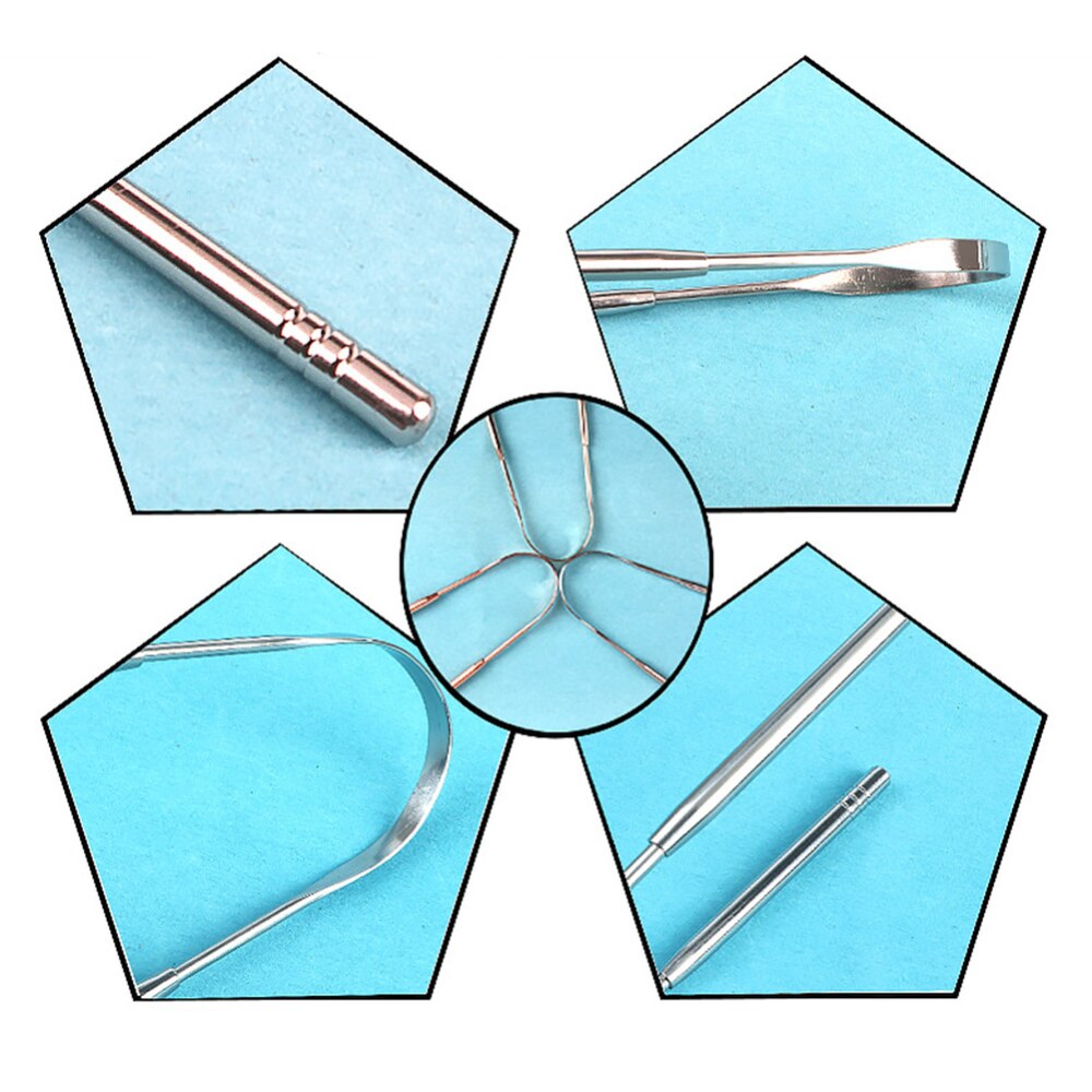 Tongue Scraper Cleaner Fresh Breath Cleaning Tongue Loaded Toothbrush Dental Oral Hygiene Care Tools