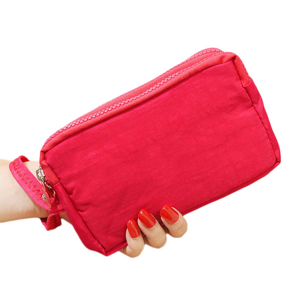 Pinshang dames handtas telefoon portemonnee pakket 3 lagen handtas dwarsdoorsnede clutch tas grote capaciteit tassen voor vrouwen  zk30: Roze