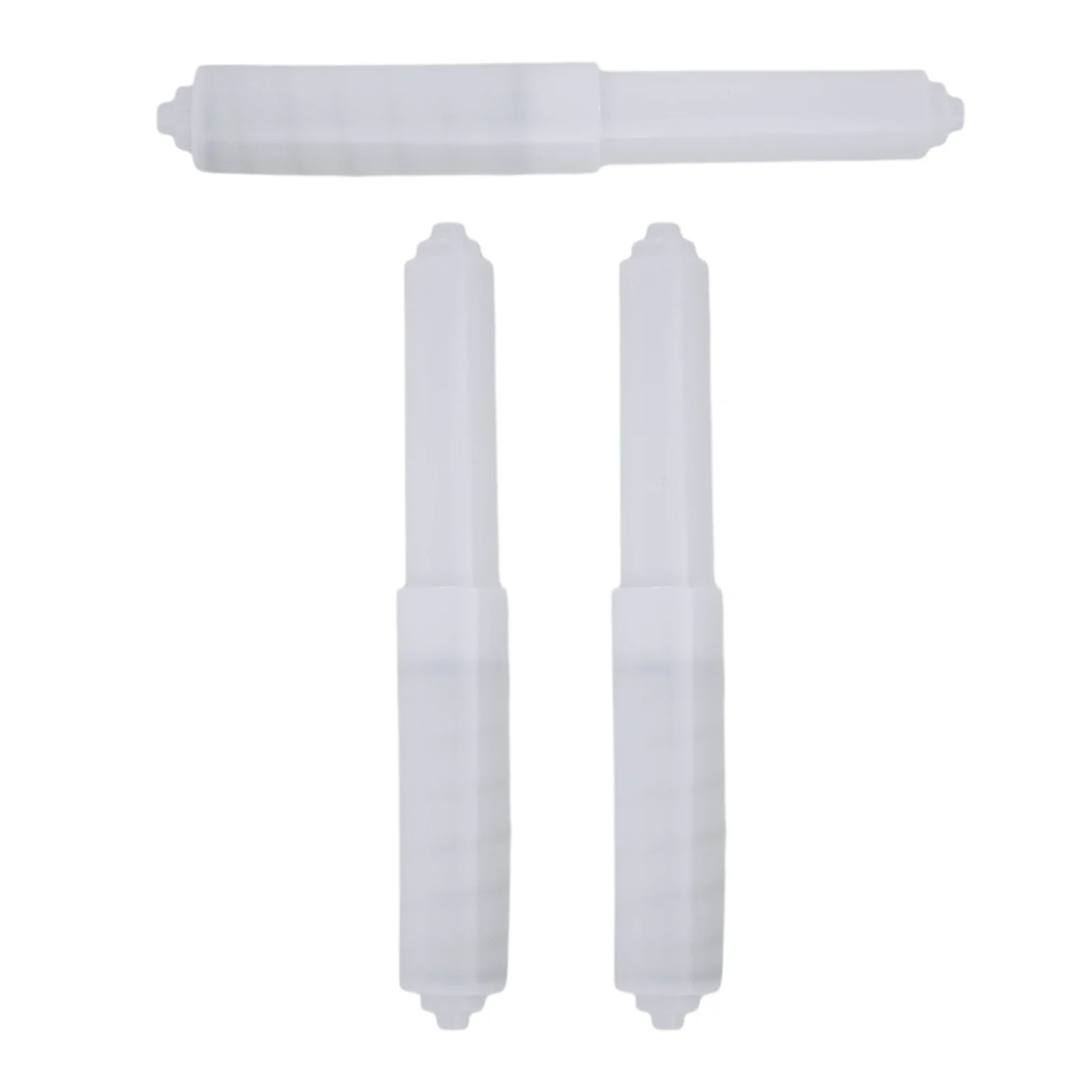 1/3 stk. toiletpapirholder hvid badeværelse toiletrulleholder fjederbelastet reserveindsatsholder plastik