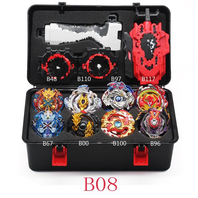 Originale Blayblade Top Beyblade Burst B-129 B125 con lanciatore Bayblade Bey lama metallo plastica fusione 4d giocattoli regalo per i bambini: B08