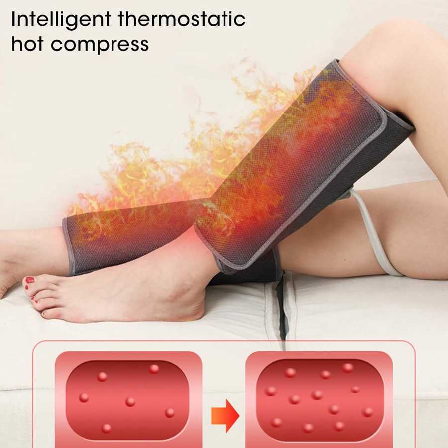 Leg Air Compression Massager Simple Operation 3 Strength Compress Comfortable Massaging Leg Wrap Massager Relieves Stress