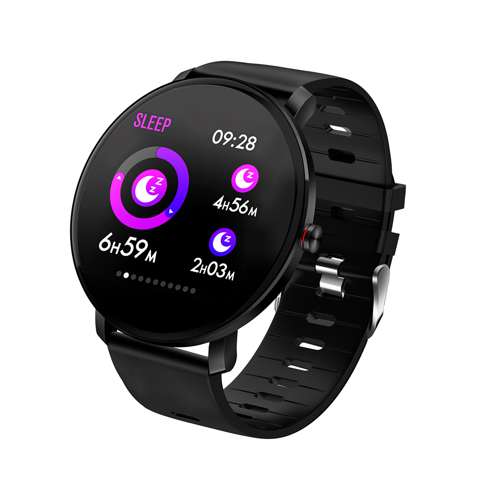 SENBONO K9 Smart Uhr Männer 1,30 "IP68 Wasserdichte Bluetooth 4,0 Fitness Armband Tracker Pedometer Herz Rate Monitor Smartwatch: Black