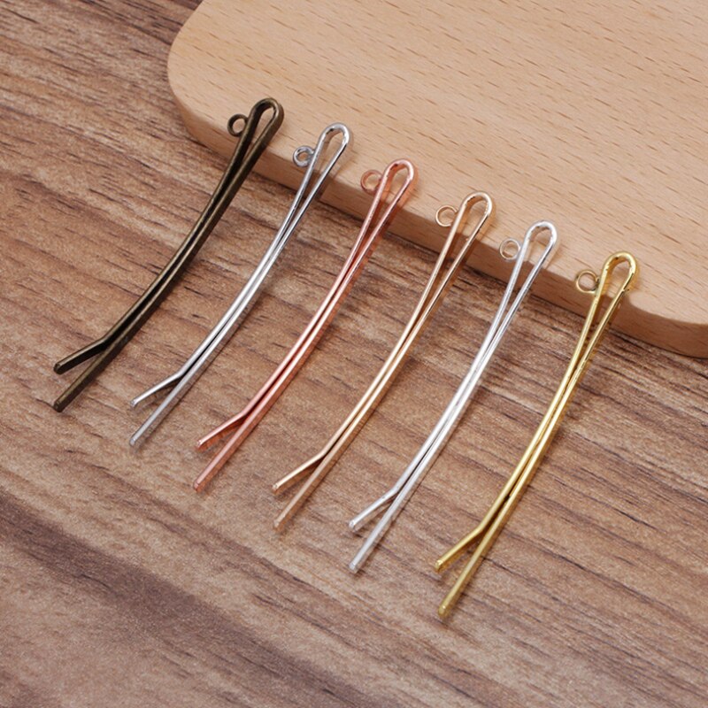 20Pcs 54Mm Een-Woord Haarspeld Haar Clips Haar Vorken Haar Pin Haarspeld Haar Dragen Bevindingen Voor Diy haarspelden Accessoires