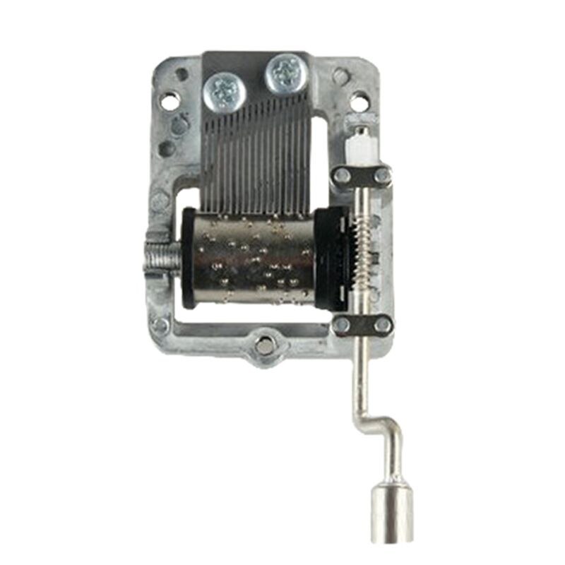 Retro Diy Mechanische Mini Hand Crank Metal Muziek Case Beweging