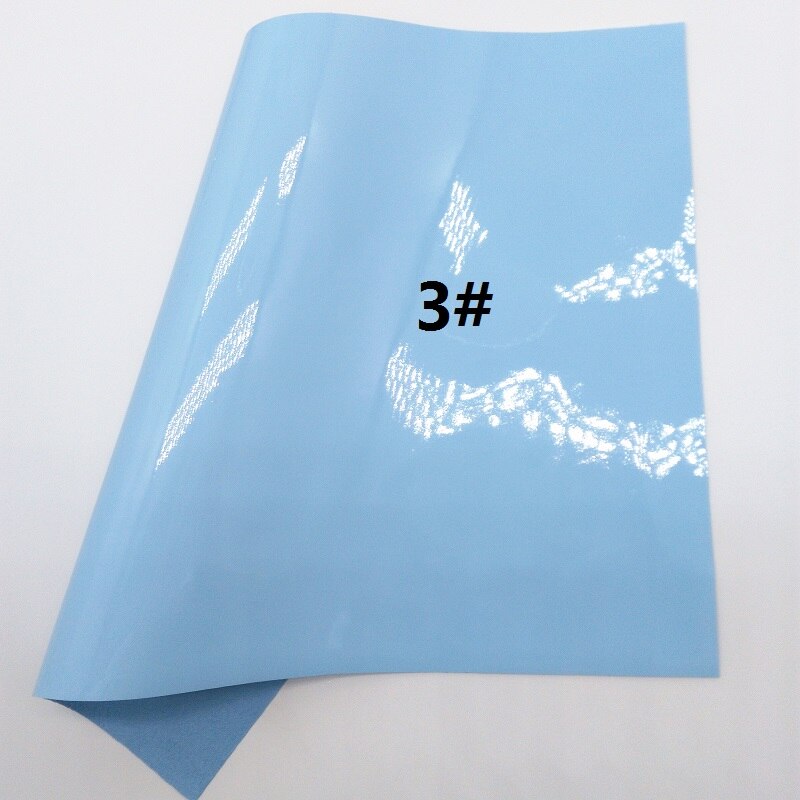 BLUE Glitter Fabric, Chunky Glitter Leather Sheets, Litchi Faux Leather Fabric For Bows A4 Size 8"x11" Twinkling Ming XM139: 3