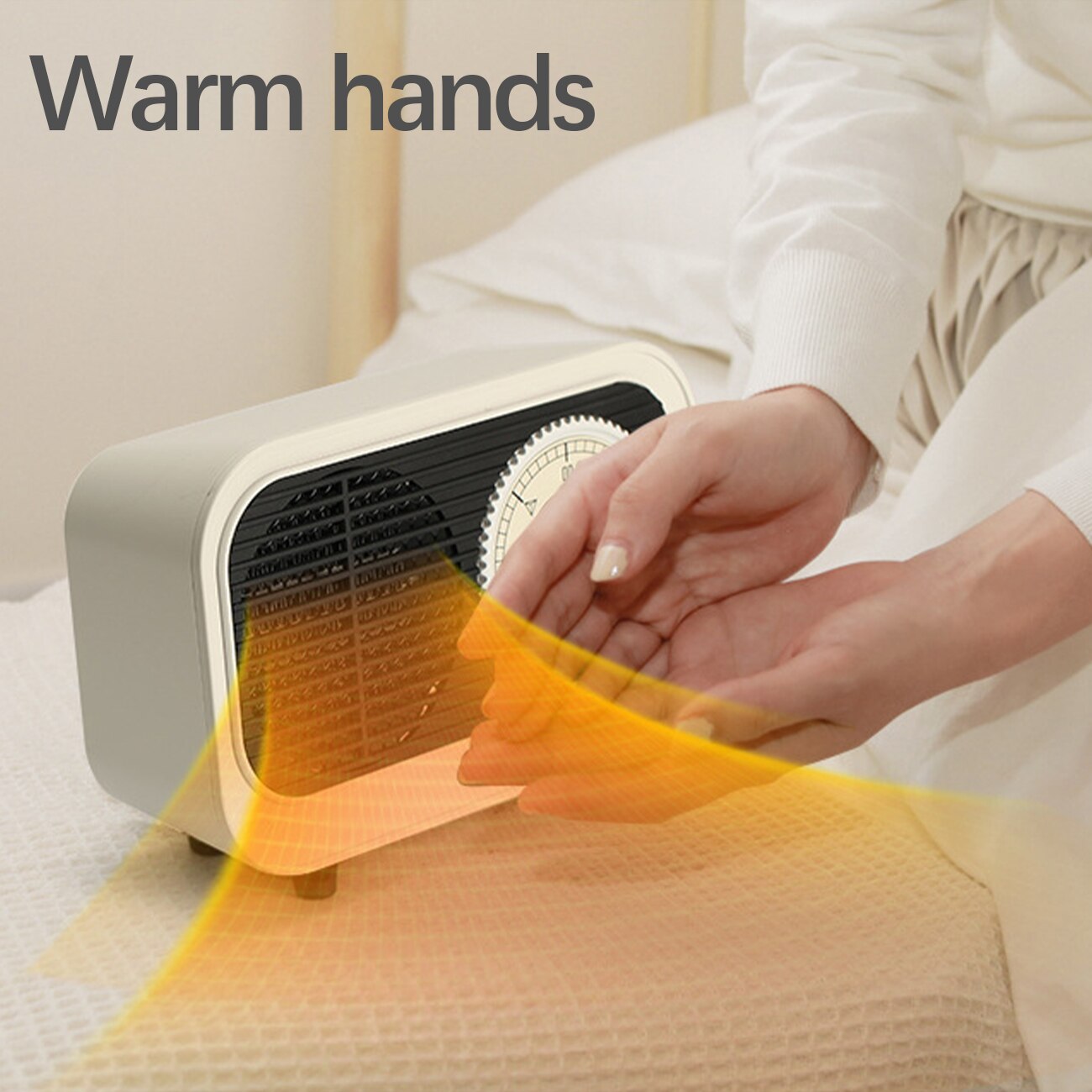 Electric Heater PTC Ceramic Mini Heater Overheat Protection Thermostat Control Tip-Over Protection Portable Office Home Heater