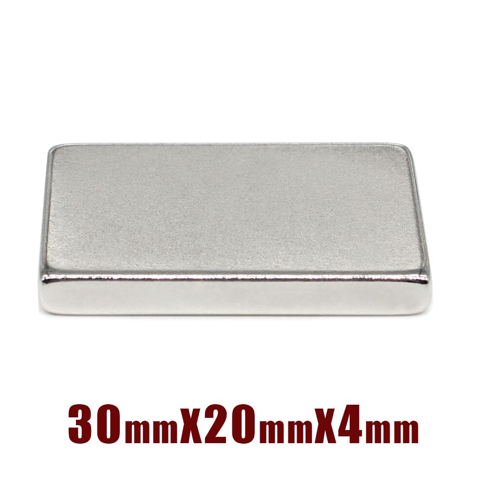 2/5/10/15/20/30Stck 30x20x4mm Starke Suche Magnet Blatt N35 Block Rechteckigen dauerhaft Neodym Magnet 30x20x4 30*20*4mm