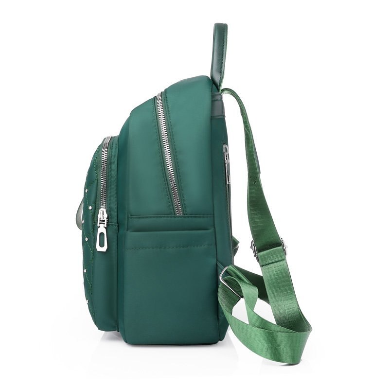 Mochila de viaje con de tachuelas para mujer, bonita estilo escolar, de , duradera, con entramado de diamantes