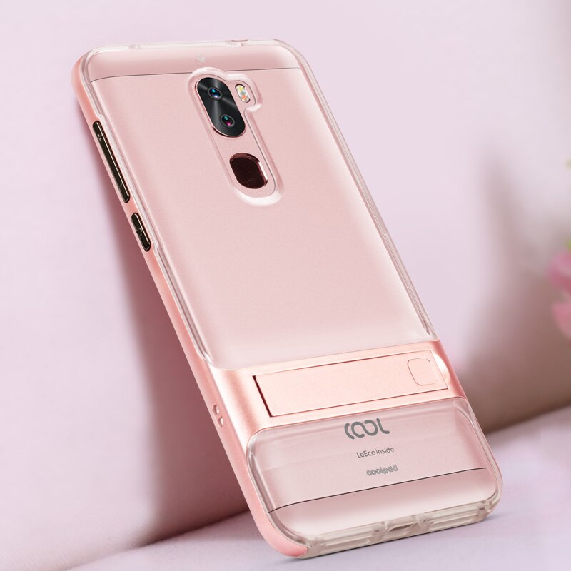 3D soporte para teléfono móvil caso LeTV LeEco genial 1 Dual Coolpad Cool1 cubierta de la Caja 5,5 "Hybrid TPU + PC protectora LeRee Le 3 Le3 bolsa