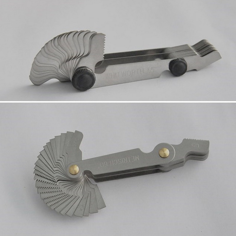 Measuring gauge double-head metric thread pitch gauge for measuring instruments Thread gauge metric/inch system