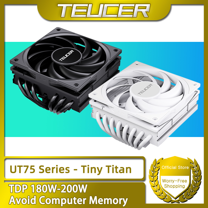 Teucer ut-serien bittesmå titan luftkjøling radiator kjøler lav støy unngå minne cpu vifte til  er4 er5 lga 1200 1700 x99